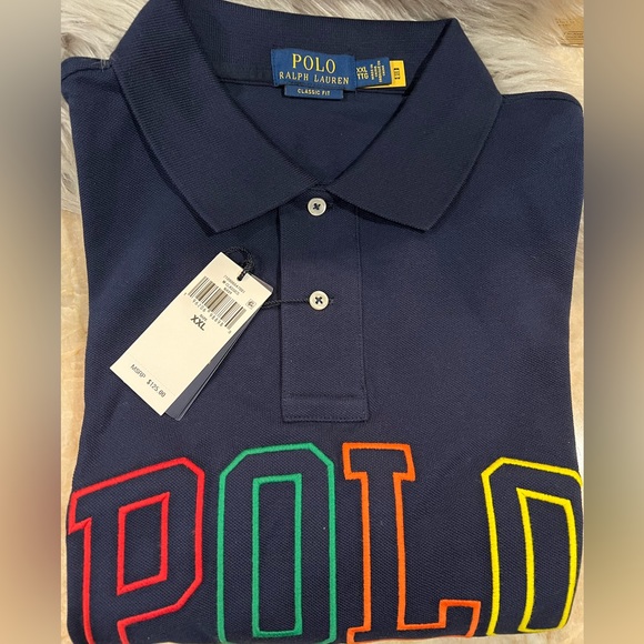 Polo Ralph Lauren Logo Mesh Shirt - Navy - Picture 2 of 9